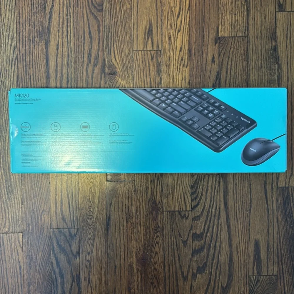 Logitech MK120 Wired Keyboard and Mouse - NWT